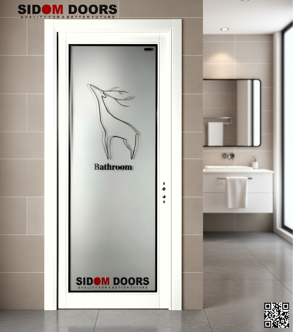 Bathroom Frosted Glass Door(Code-SD 1572)