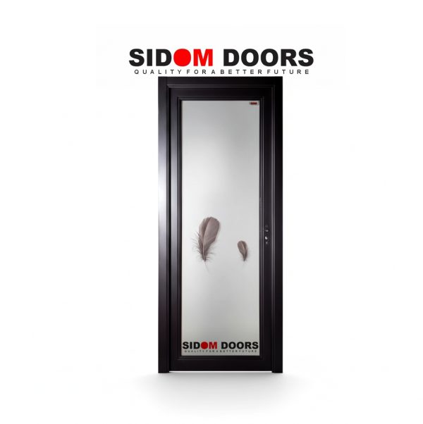 Bathroom Glass frosted printed Door (Code-SD 1573) - Image 2