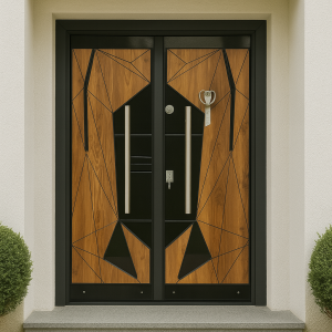 Turkish Security Door  PVC EMBOSSED (Code-0080)