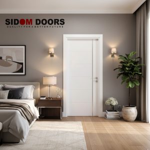 White PVC Bedroom Door
