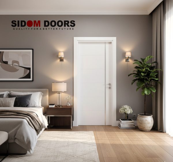 White PVC Bedroom Door