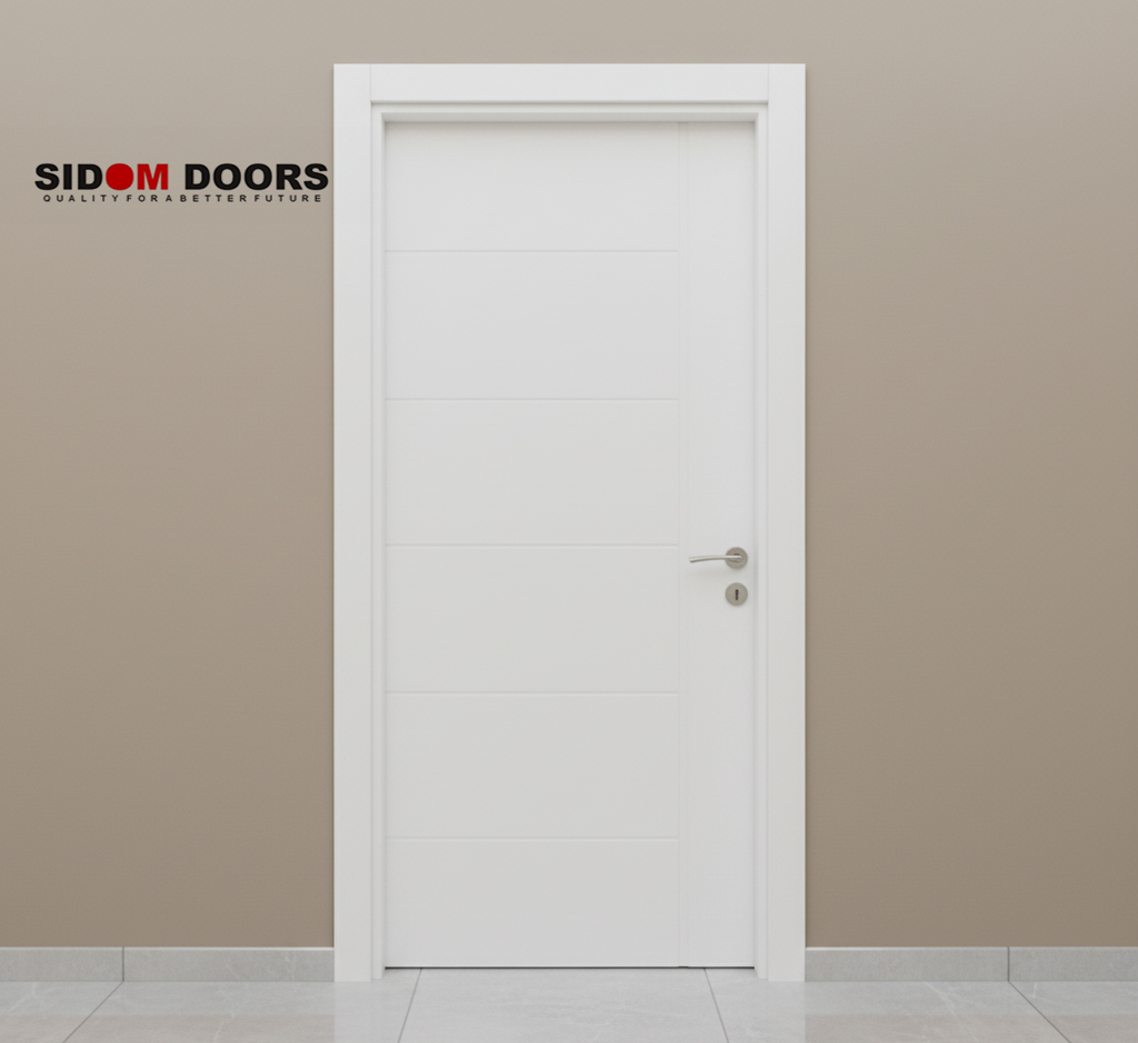 White PVC Bedroom Door
