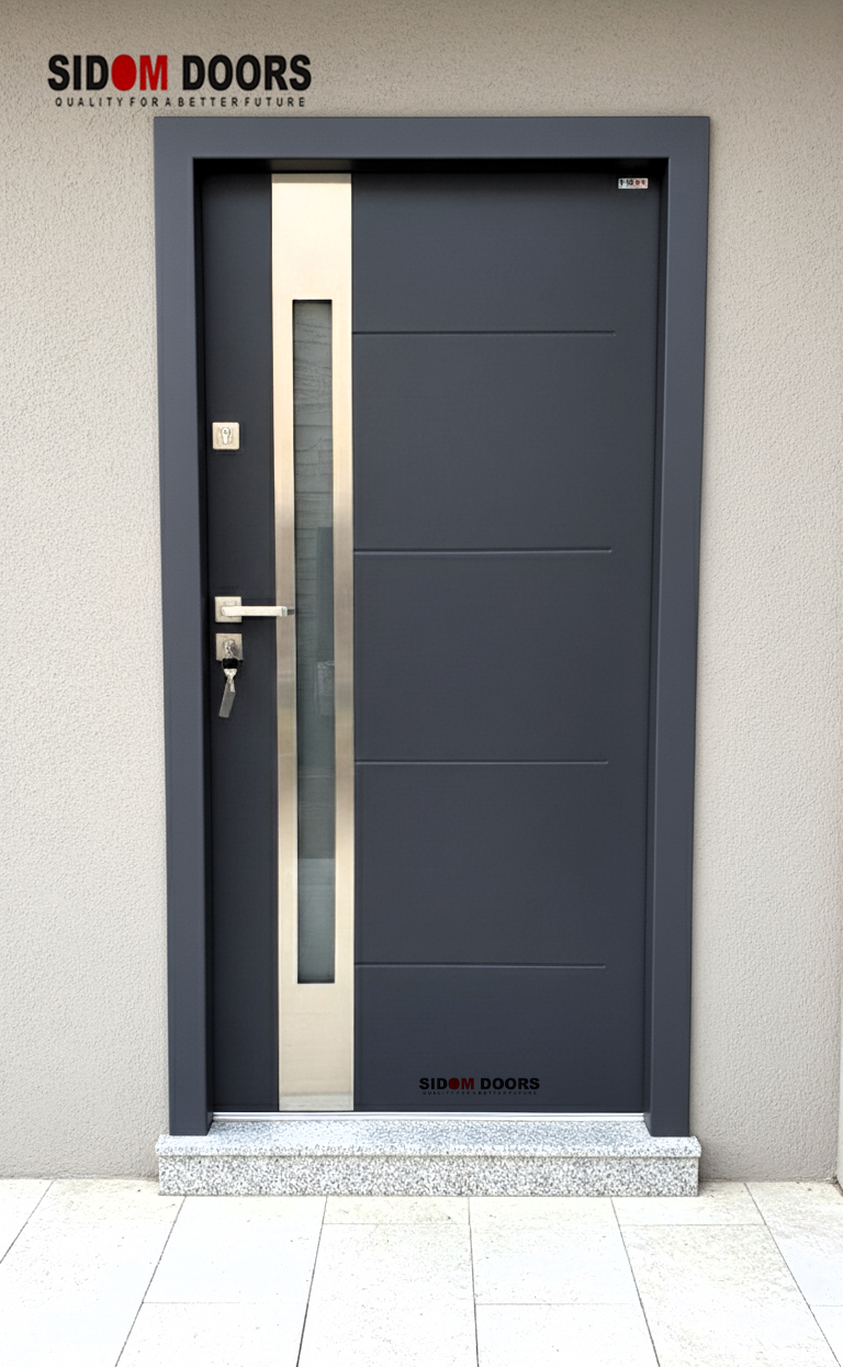 European bedroom Grey with Glass