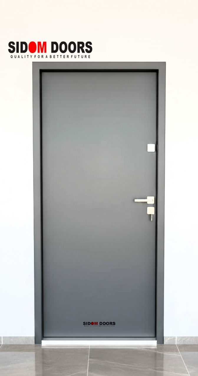 European Grey Bedroom Door