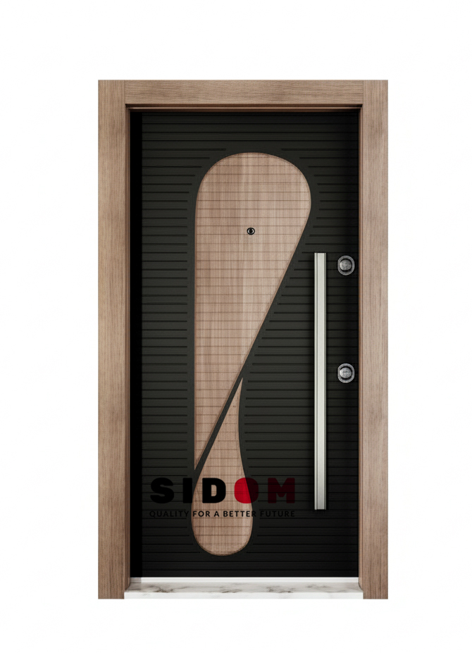 Exterior Turkish Security Door PVC (SD5151)