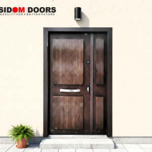 Modern Wood Entrance Door (Steel Core) SD 9020