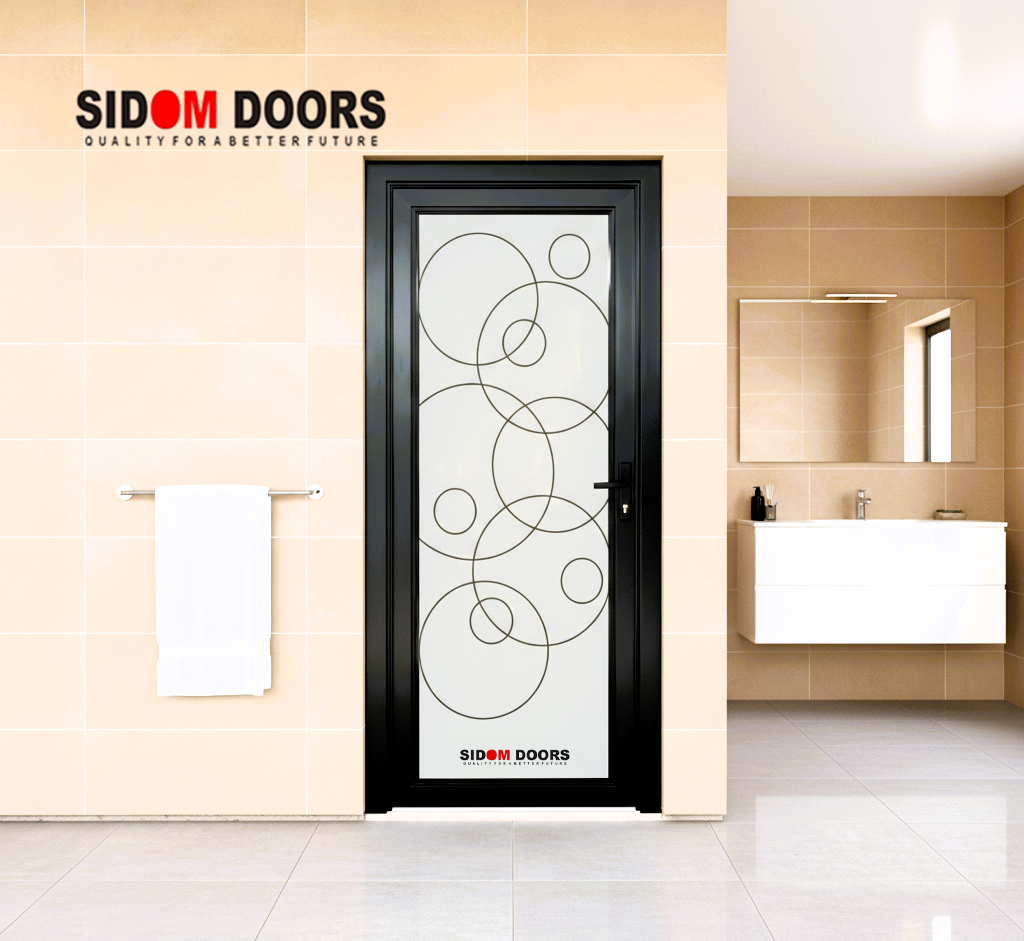 Frosted Bathroom/Toilet Glass Door(code SD -1577)