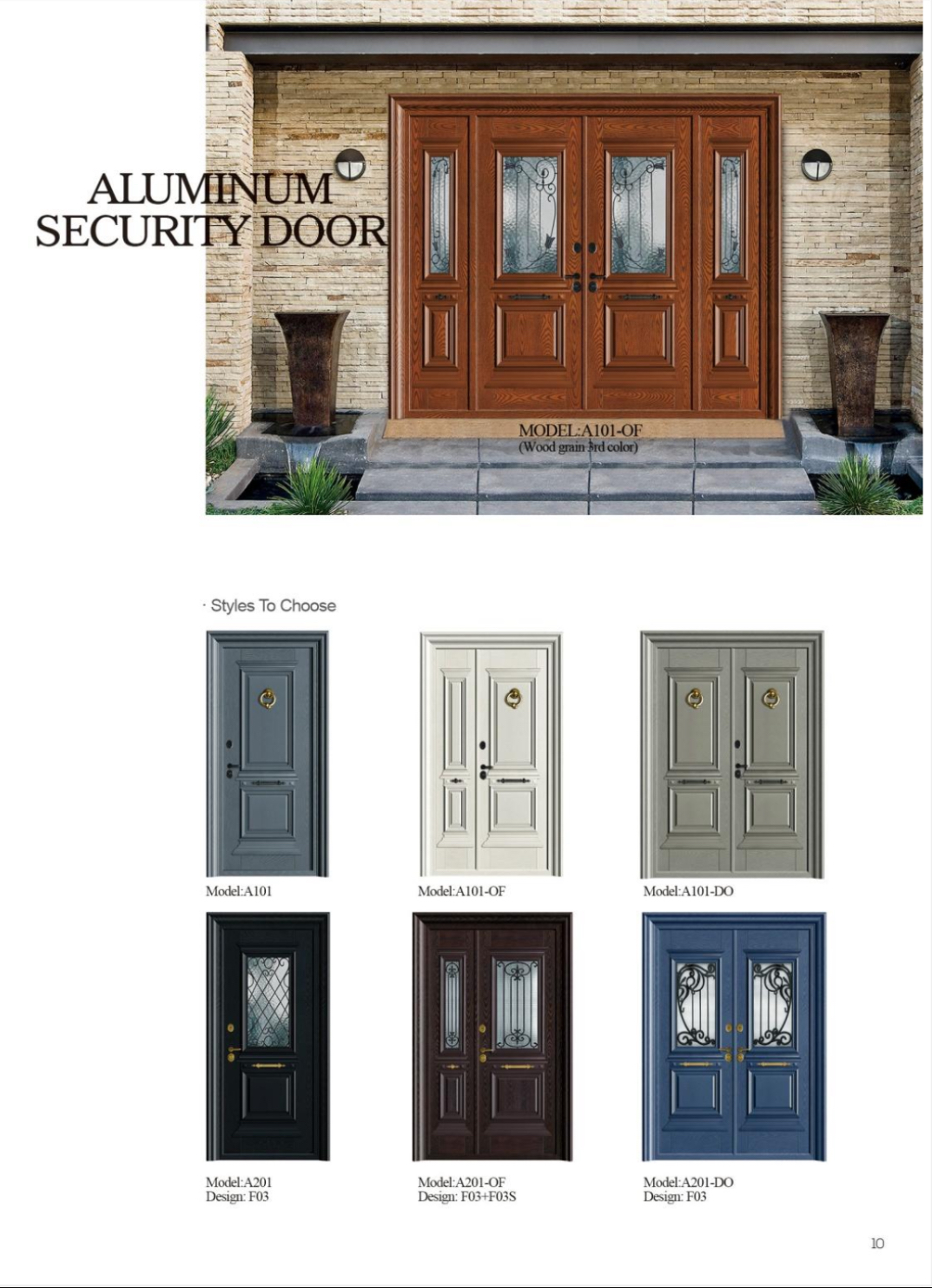 Aluminum Security Door   (Code-AL 1013)