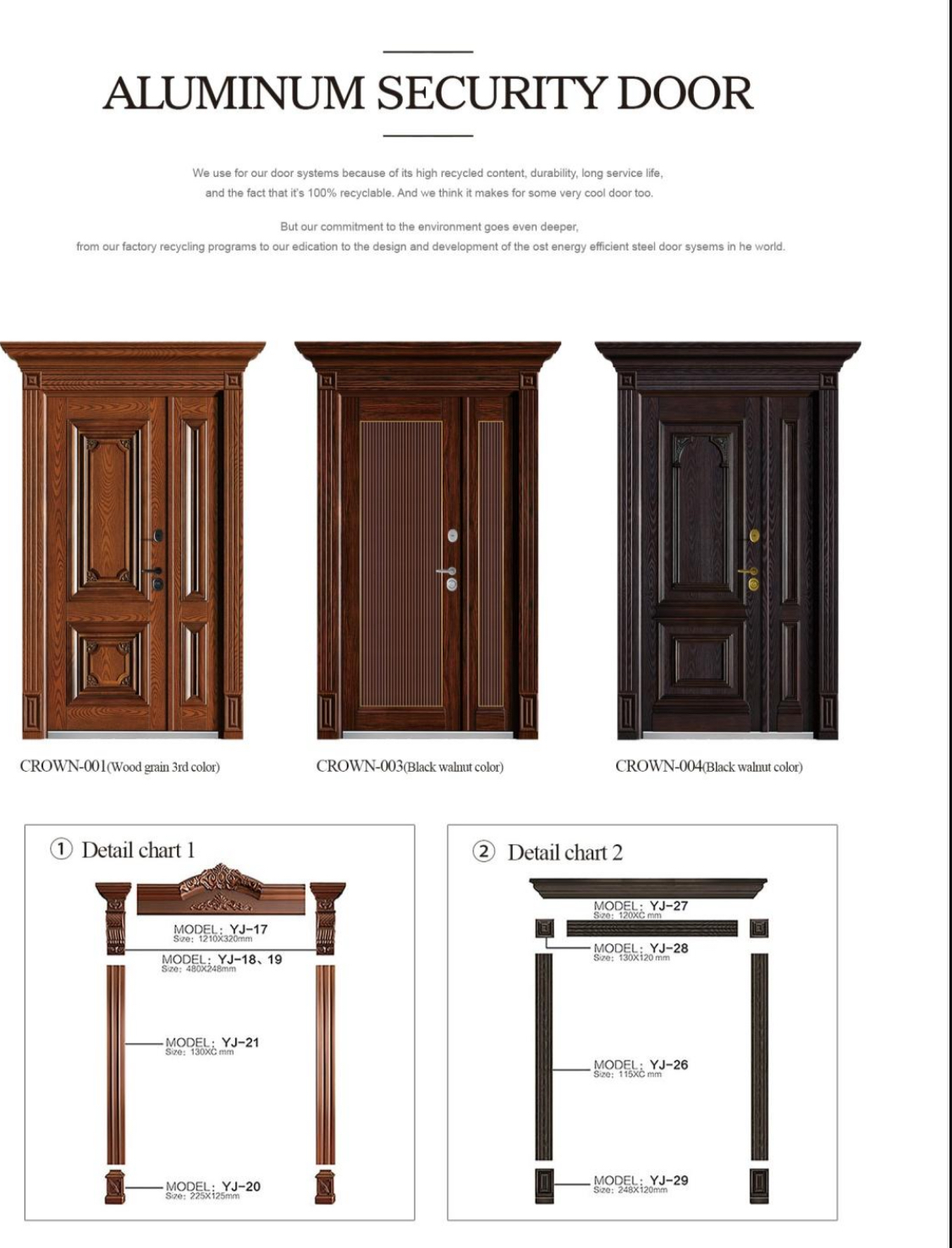 Aluminum Security Door   (Code-AL 1015)