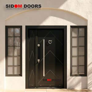 Turkish Exterior Composite Door Black (Code SD 9225)