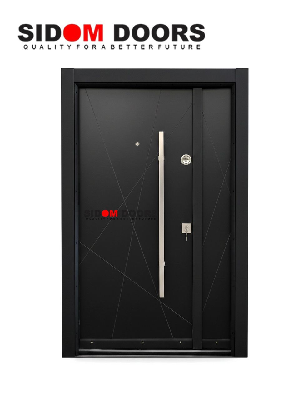 Turkish Exterior Composite Door  Grey (SD 8225)