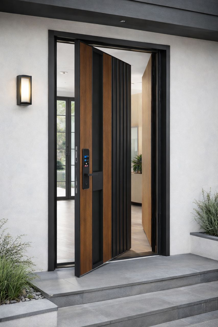 Premium Pivot Door with Smart Lock (code .PVT 3050)