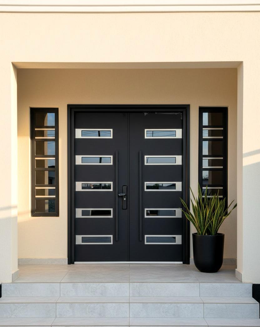 Sidom Pivot Smart Exterior Doors (Code-PV 1027)