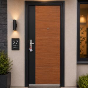 China Exterior Steel Door  height 218 cm single (Code -CS 5007 )